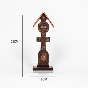 Troita din lemn cu motive traditionale - 23 cm x 9 cm