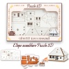 Puzzle Casa Lemn 3D- 8 cm