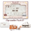 Puzzle Casa Lemn 3D- 8 cm