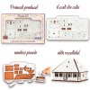 Puzzle Casa Lemn 3D- 8 cm