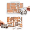 Puzzle Set Locomotiva si Vagon - 13 cm + 13 cm