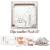 Puzzle Casa Lemn 3D- 17 cm
