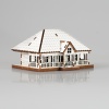 Puzzle Casa Lemn 3D- 12 cm