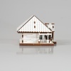 Puzzle Casa Lemn 3D- 12 cm