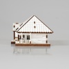 Puzzle Casa Lemn 3D- 12 cm