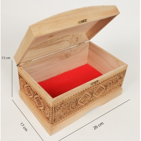 Ladă de zestre din placaj - 26 cm x 17 cm x 13 cm