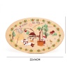 Tocator Oval din lemn - design pitoresc din Bucovina - 22 cm x 14 cm