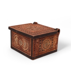 Cutie de bijuterii din lemn - 12 cm x 7,5 cm