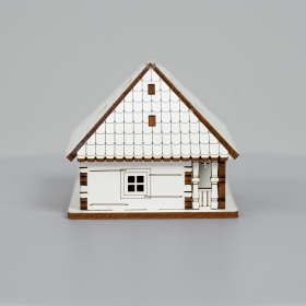 Casa Lemn 3D- 8 cm Personalizabila