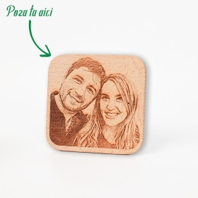 Tablou Gravat pe Lemn - Personalizabil 10 cm x 10 cm