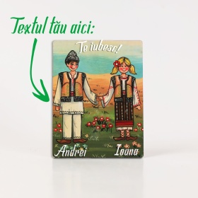 Magnet cuplu tinerei - Personalizabil