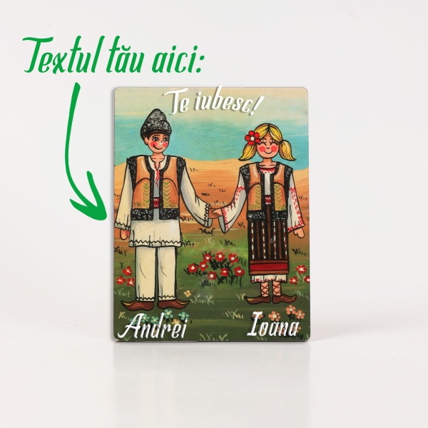 Magnet cuplu tinerei - Personalizabil