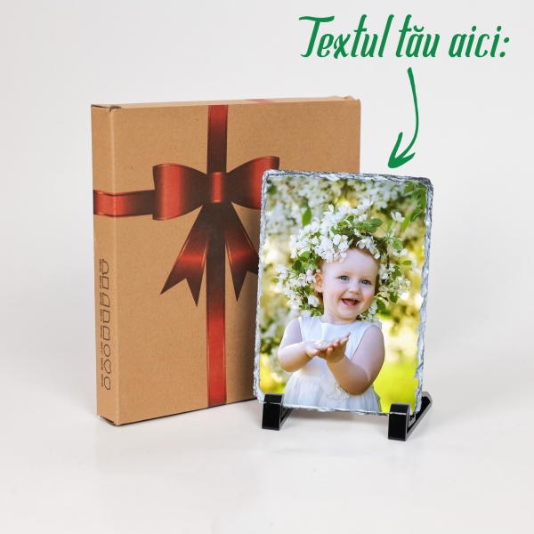 Tablou printat pe Piatra - Personalizabil - 16 cm x 11cm