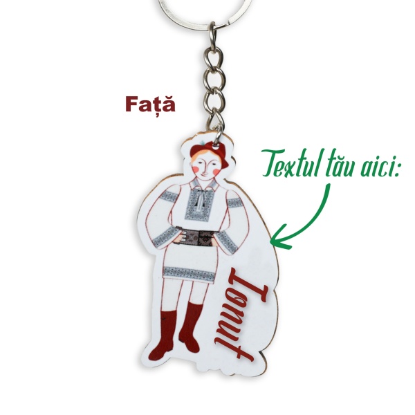 Breloc țărănel - Personalizabil