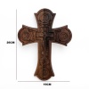 Cruce din lemn cu Iisus Hristos - 26 cm x 19 cm
