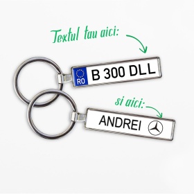 Breloc NR Inmatriculare Personalizabil