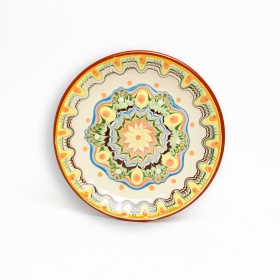 Farfurie din ceramica - motive traditionale - 20 cm
