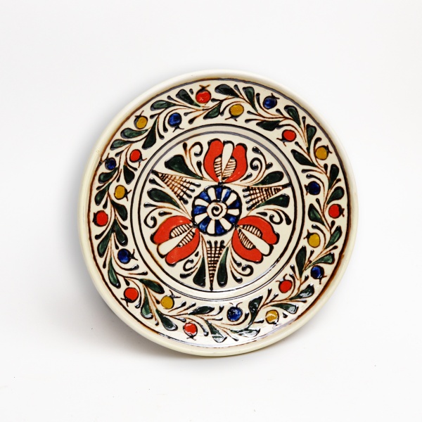 Farfurie din ceramica - motive traditionale - 21cm