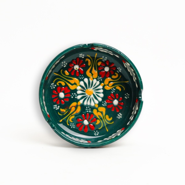 Scrumiera din ceramica decorata - 11 cm x 3,5 cm