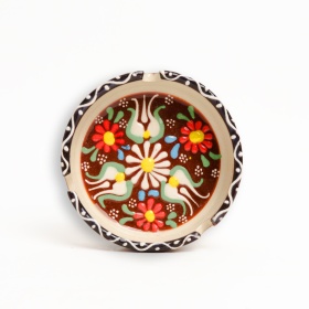 Scrumiera din ceramica decorata - 11 cm x 3,5 cm