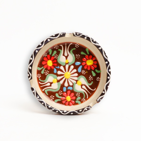 Scrumiera din ceramica decorata - 11 cm x 3,5 cm