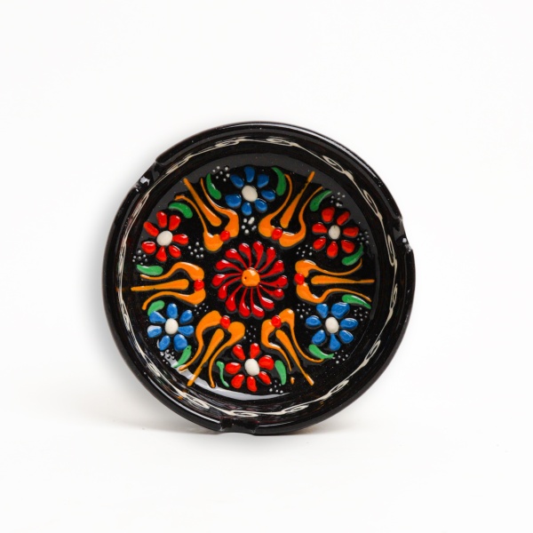 Scrumiera din ceramica decorata - 11 cm x 3,5 cm