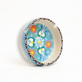 Scrumiera din ceramica decorata - 11 cm x 3,5 cm