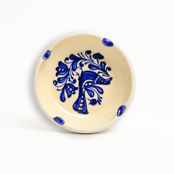 Scrumiera din ceramica decorata - 11 cm x 3,5 cm