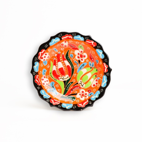 Farfurie ornamentala din ceramica - 13 cm