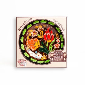 Farfurie ornamentala din ceramica - 13 cm