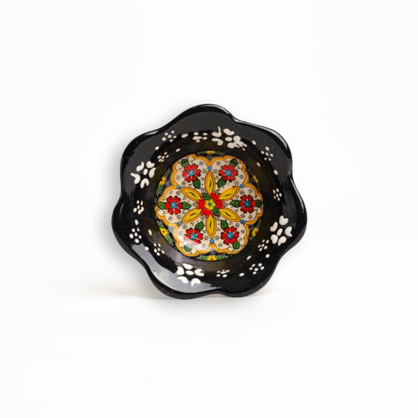 Castron din ceramica cu motive traditionale - 10 cm x 4 cm