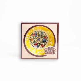 Castron din ceramica cu motive traditionale - 10 cm x 4 cm