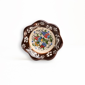 Castron din ceramica cu motive traditionale - 10 cm x 4 cm