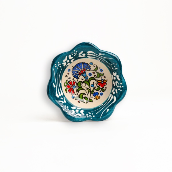 Castron din ceramica cu motive traditionale - 10 cm x 4 cm