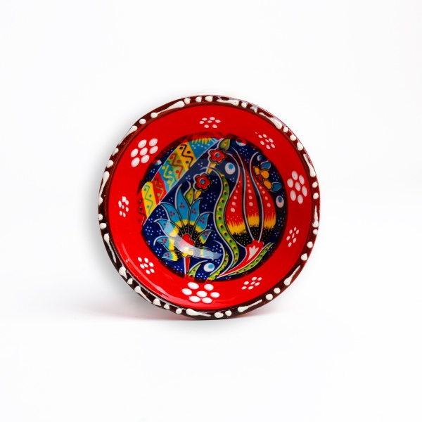 Castron din ceramica cu motive traditionale - 9 cm x 4 cm