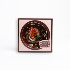 Castron din ceramica cu motive traditionale - 9 cm x 4 cm