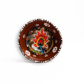 Castron din ceramica cu motive traditionale - 9 cm x 4 cm