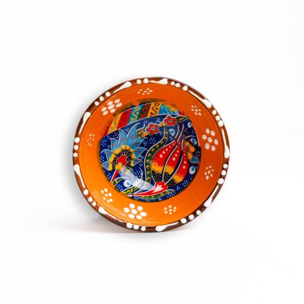 Castron din ceramica cu motive traditionale - 9 cm x 4 cm