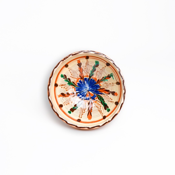 Castron din ceramica cu motive traditionale - 10 cm x 4 cm