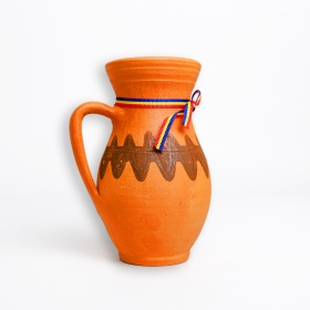 Ulcior din ceramica cu motive traditionale - 16 cm - 250 ml