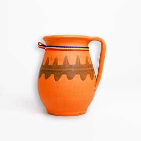 Ulcior din ceramica cu motive traditionale - 16 cm - 250 ml