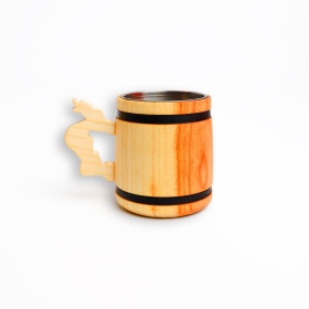 Halba din lemn - 6 cm x 5 cm