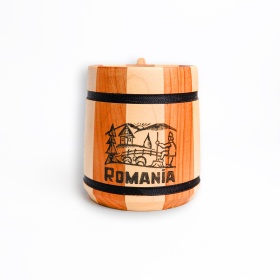 Halba din lemn - Romania - 12 cm x 10 cm