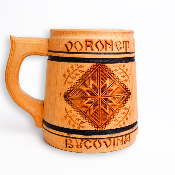 Halba din lemn Voronet Bucovina - 14 cm x 10,5 cm