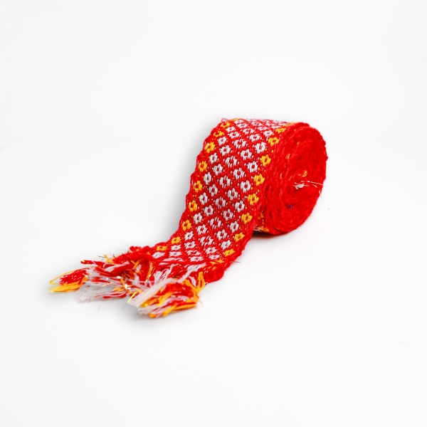 Brau traditional rosu 210x5CM