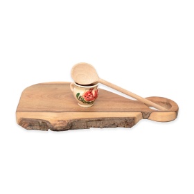 Tocator rustic din lemn - 37cm x 23cm