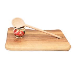 Tocator rustic din lemn - 40cm x 19cm