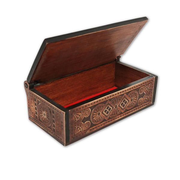 Cutie de bijuterii din lemn - 23 cm x 12 cm x 6 cm