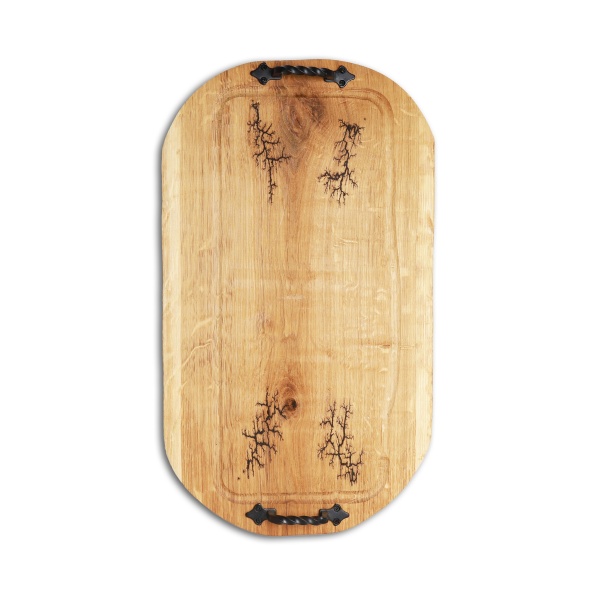 Platou din lemn cu mâner - 55cm x 32cm