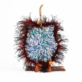 Bufnita crosetata 10 cm x 9 cm